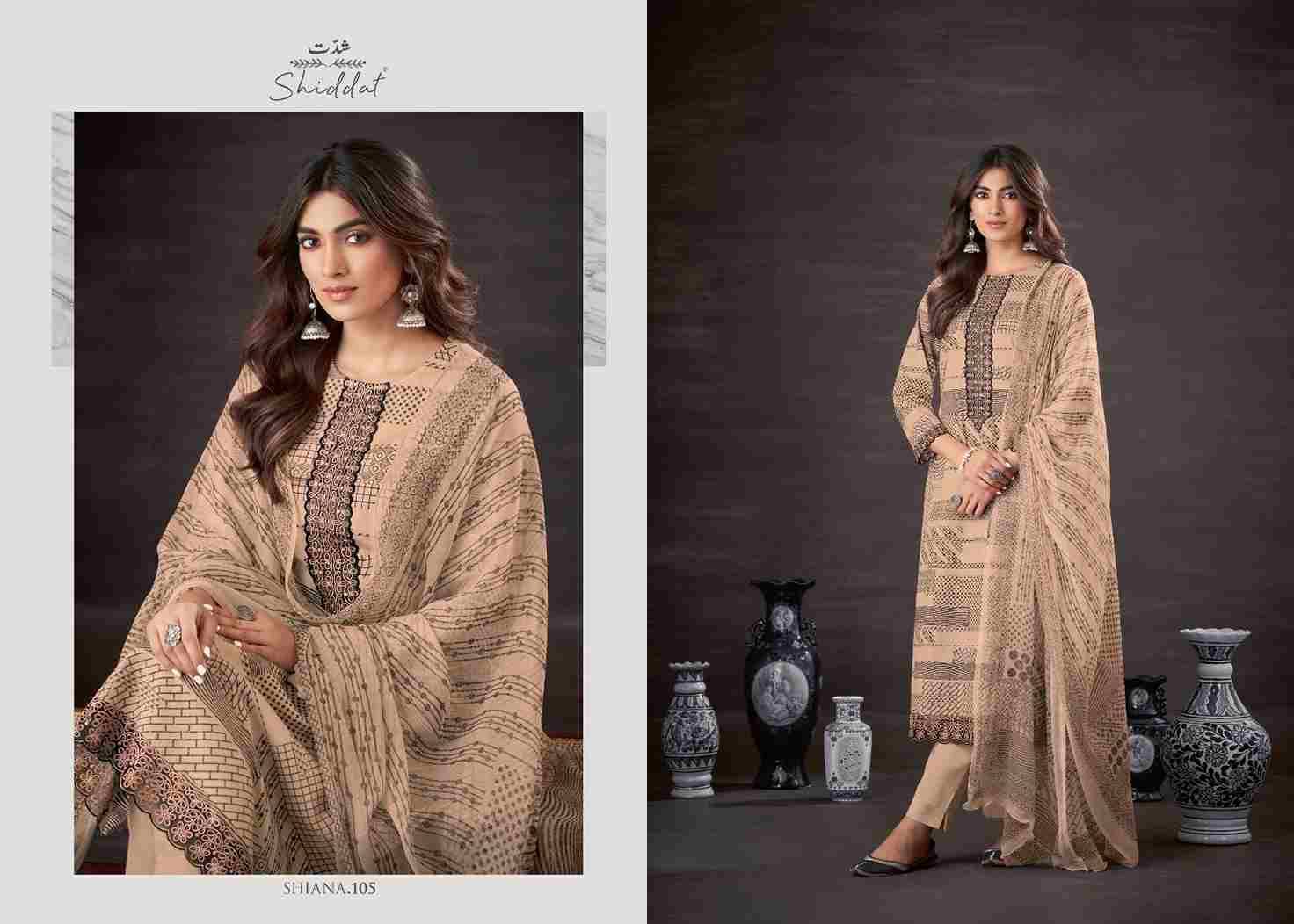 Shiana By Shiddat 101 To 110 Series Designer Stylish Fancy Colorful Beautiful Party Wear & Ethnic Wear Collection Pure Cotton Dresses At Wholesale Price