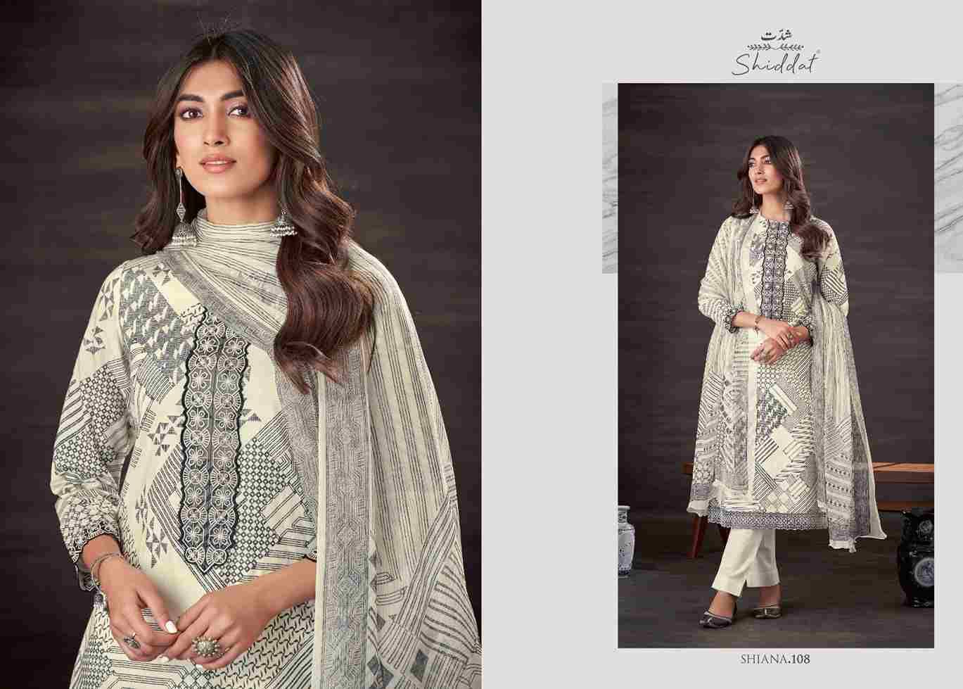 Shiana By Shiddat 101 To 110 Series Designer Stylish Fancy Colorful Beautiful Party Wear & Ethnic Wear Collection Pure Cotton Dresses At Wholesale Price