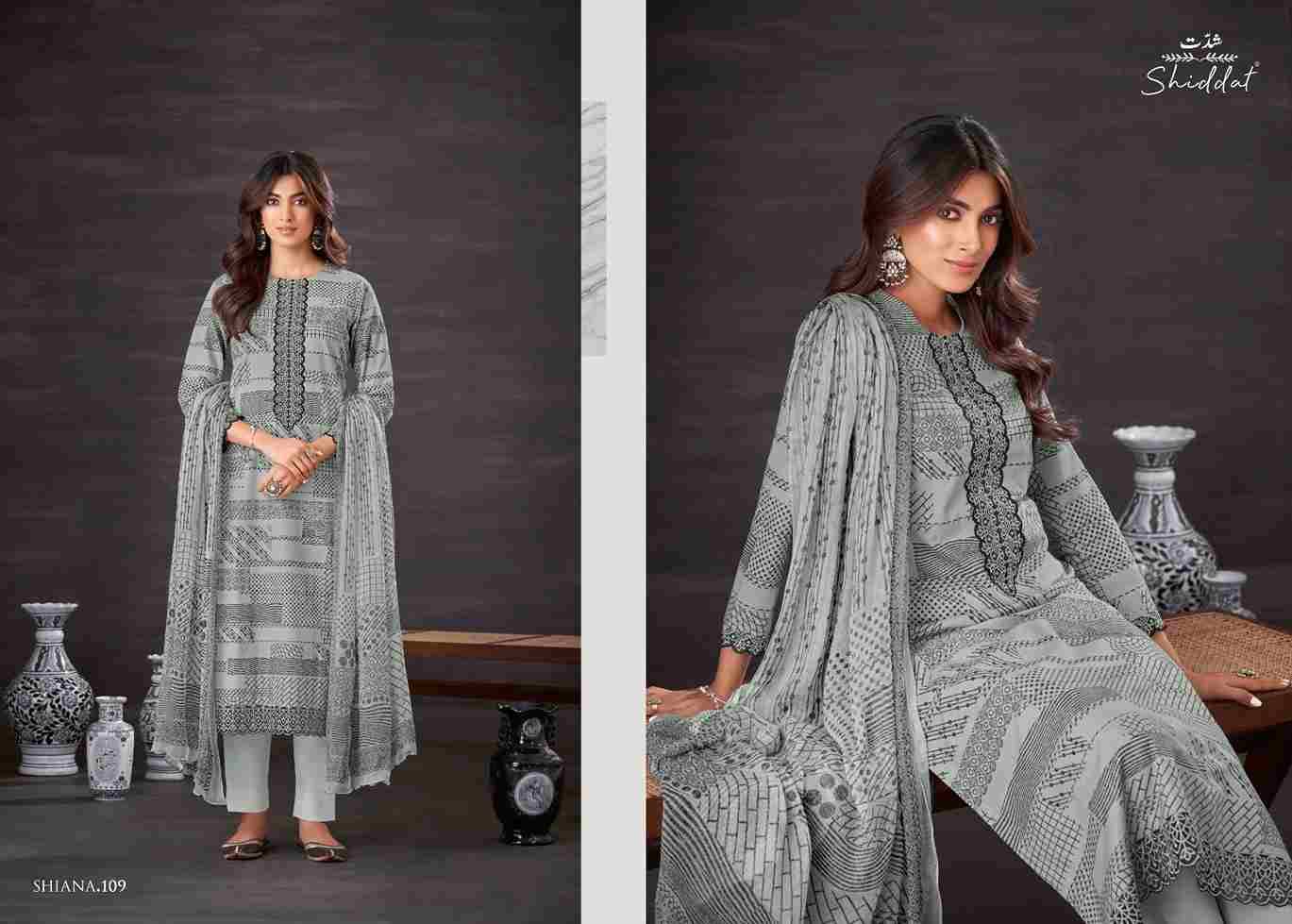Shiana By Shiddat 101 To 110 Series Designer Stylish Fancy Colorful Beautiful Party Wear & Ethnic Wear Collection Pure Cotton Dresses At Wholesale Price
