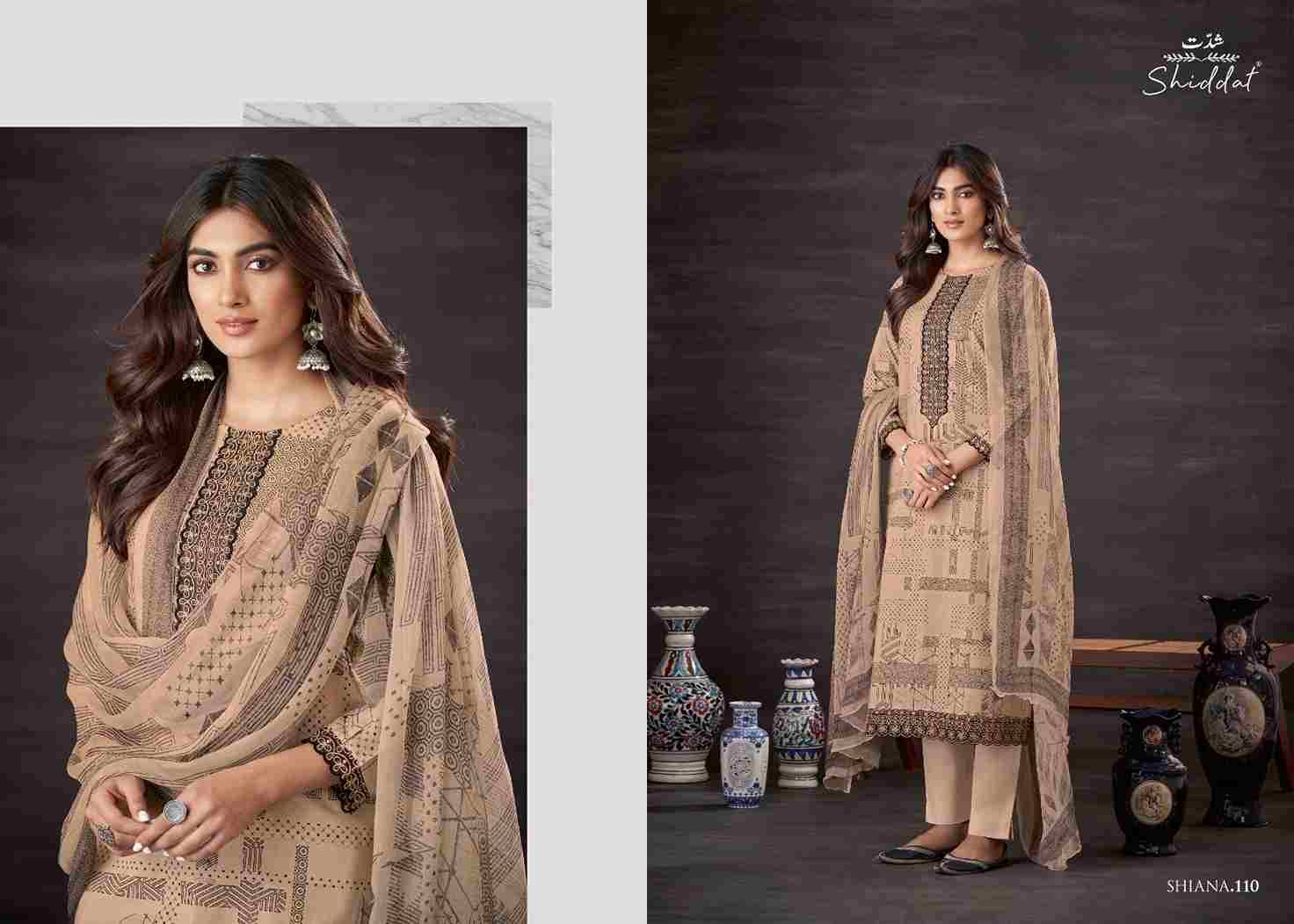 Shiana By Shiddat 101 To 110 Series Designer Stylish Fancy Colorful Beautiful Party Wear & Ethnic Wear Collection Pure Cotton Dresses At Wholesale Price