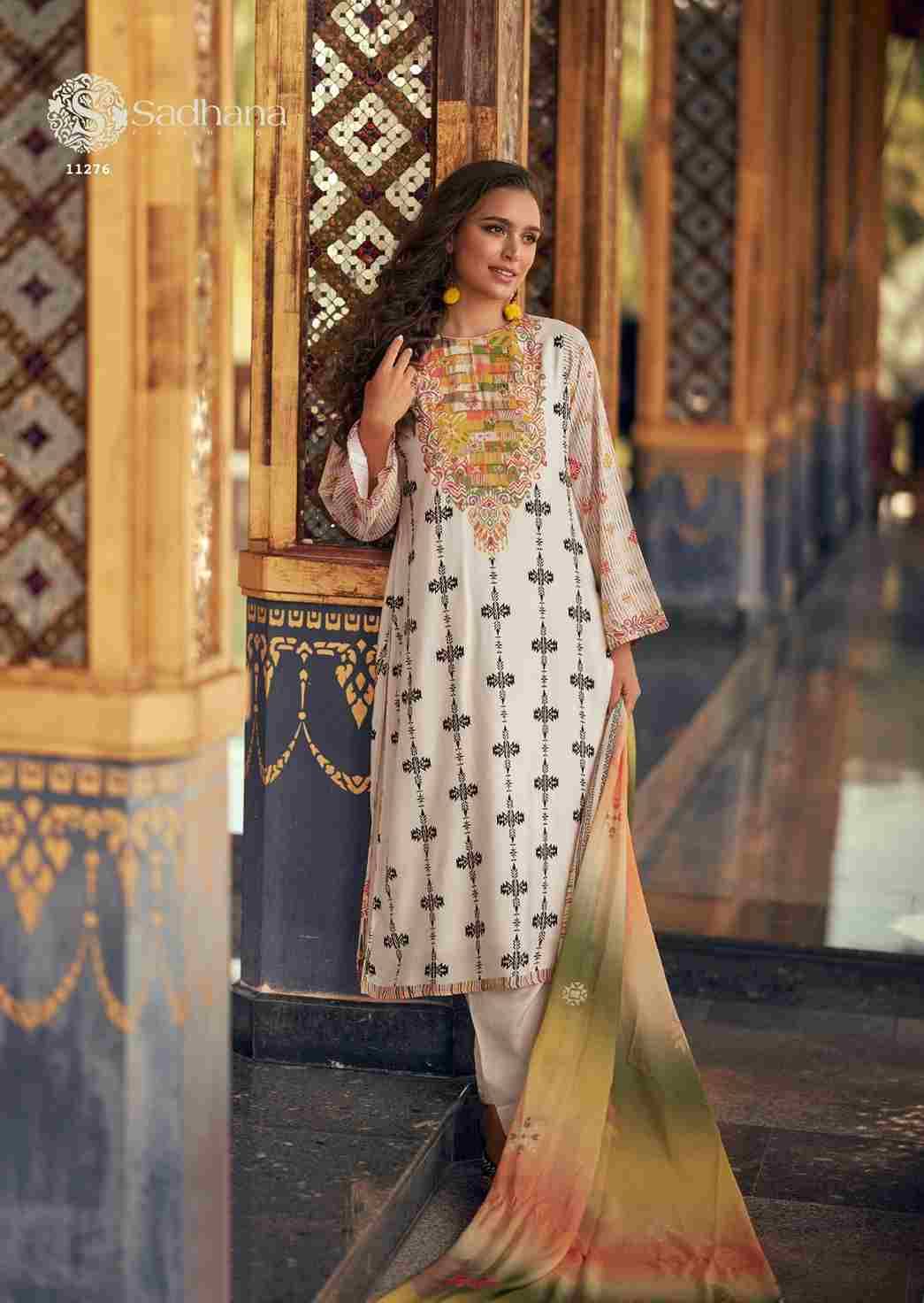 Himani By Sadhana Fashion 11275 To 11280 Series Designer Festive Suits Beautiful Fancy Stylish Colorful Party Wear & Occasional Wear Pure Muslin Silk Print Dresses At Wholesale Price
