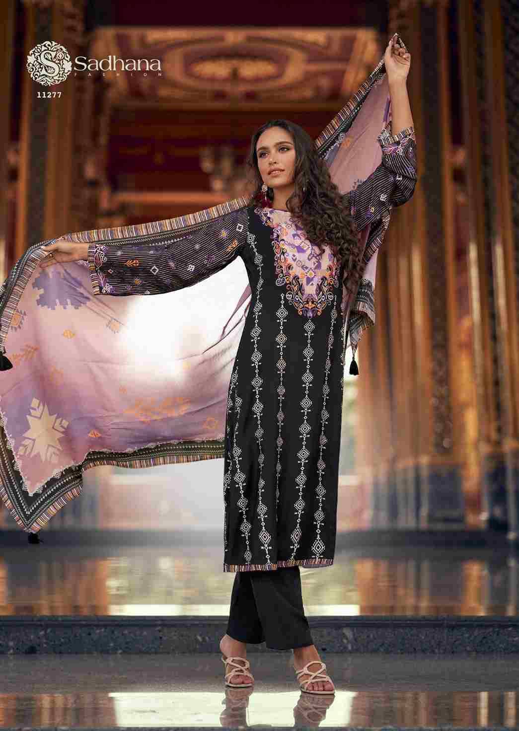 Himani By Sadhana Fashion 11275 To 11280 Series Designer Festive Suits Beautiful Fancy Stylish Colorful Party Wear & Occasional Wear Pure Muslin Silk Print Dresses At Wholesale Price