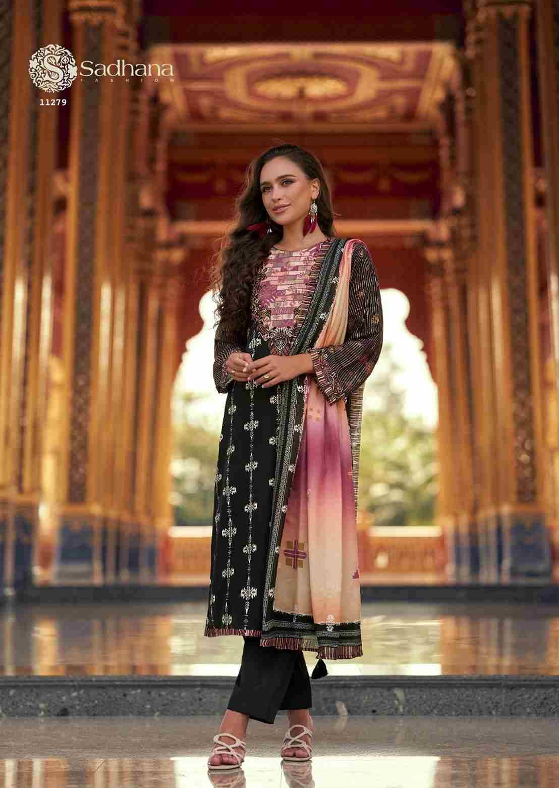 Himani By Sadhana Fashion 11275 To 11280 Series Designer Festive Suits Beautiful Fancy Stylish Colorful Party Wear & Occasional Wear Pure Muslin Silk Print Dresses At Wholesale Price
