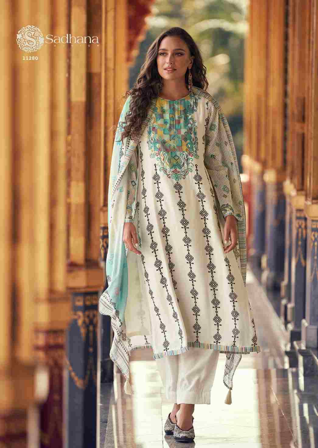 Himani By Sadhana Fashion 11275 To 11280 Series Designer Festive Suits Beautiful Fancy Stylish Colorful Party Wear & Occasional Wear Pure Muslin Silk Print Dresses At Wholesale Price