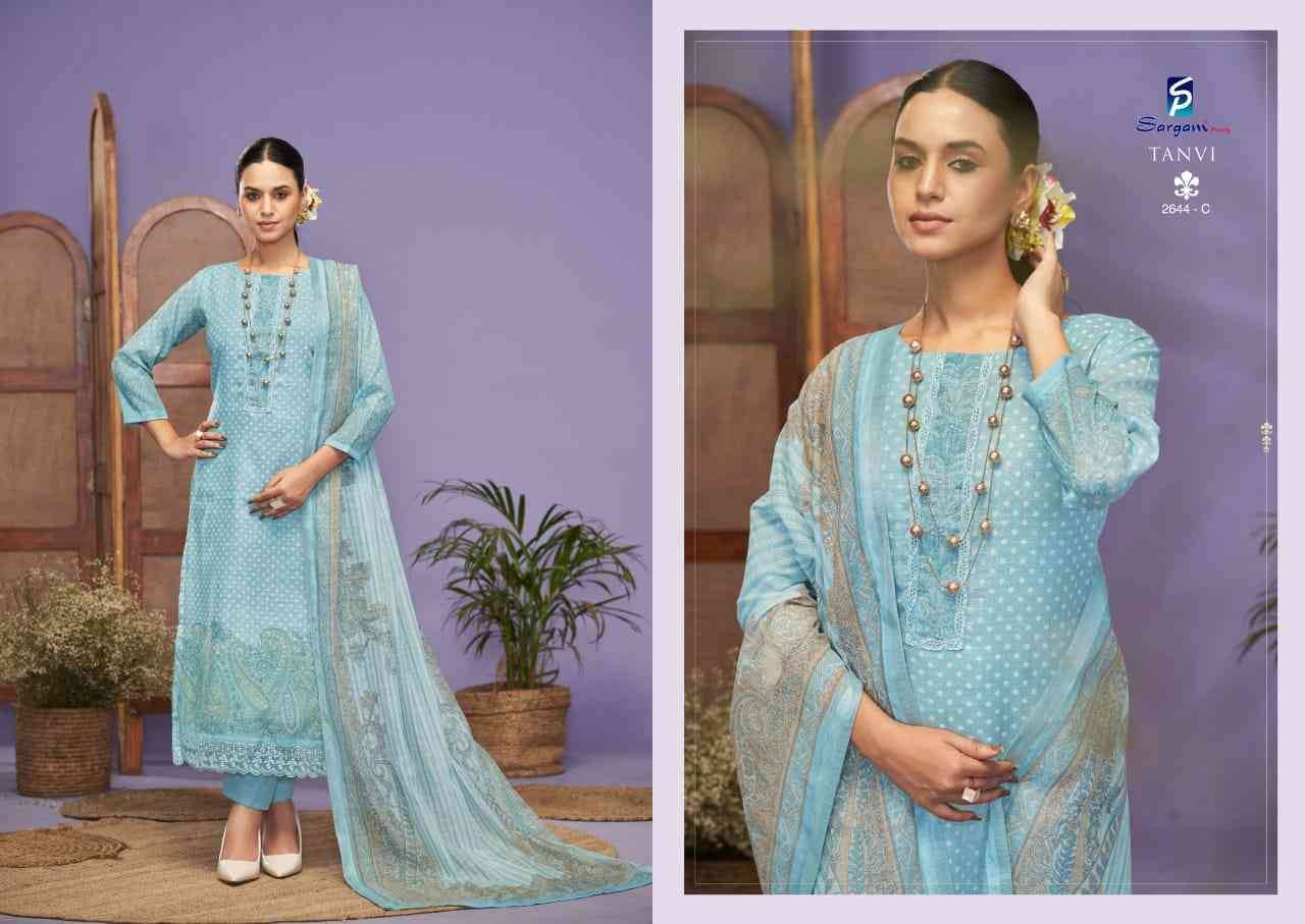 Tanvi By Sargam Prints 2644-A To 2644-D Series Beautiful Festive Suits Colorful Stylish Fancy Casual Wear & Ethnic Wear Pure Linen Dresses At Wholesale Price