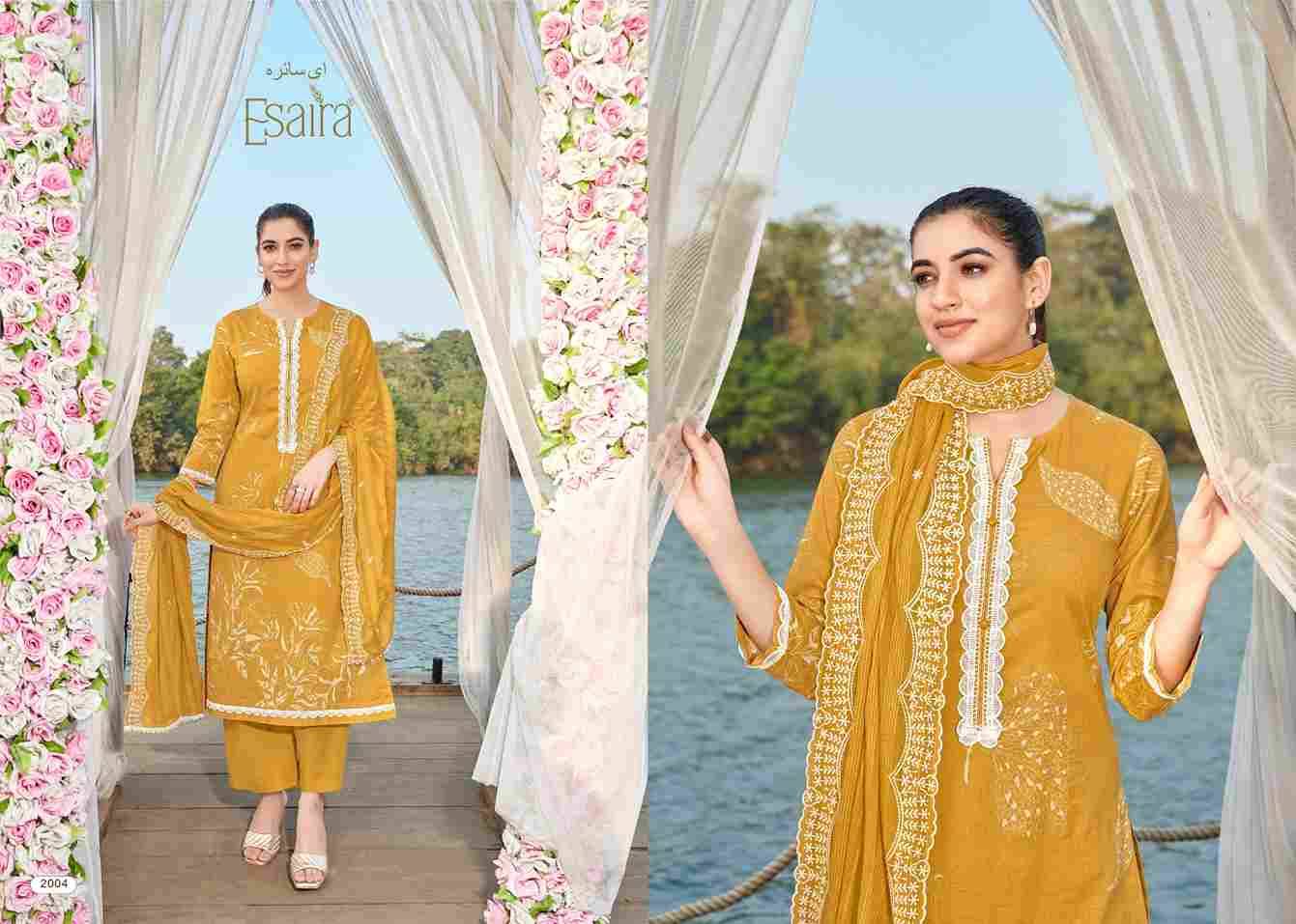 Marina By Esta Designs 1001 To 1008 Series Beautiful Festive Suits Colorful Stylish Fancy Casual Wear & Ethnic Wear Cambric Cotton Dresses At Wholesale Price