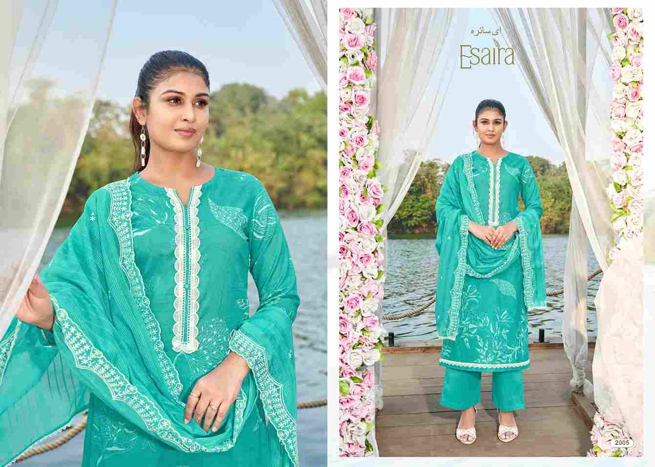 Marina By Esta Designs 1001 To 1008 Series Beautiful Festive Suits Colorful Stylish Fancy Casual Wear & Ethnic Wear Cambric Cotton Dresses At Wholesale Price