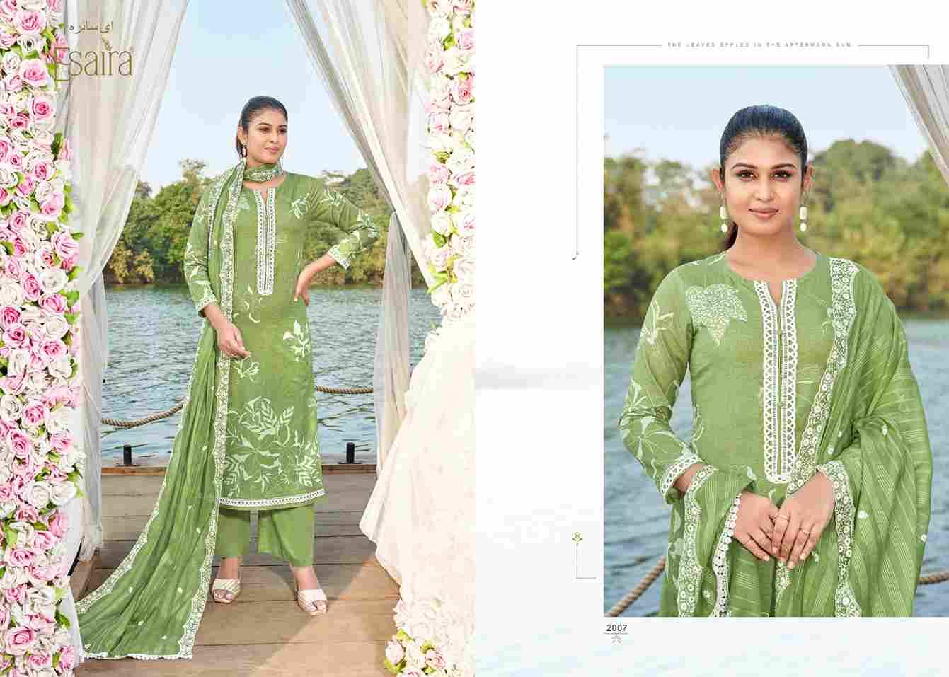 Marina By Esta Designs 1001 To 1008 Series Beautiful Festive Suits Colorful Stylish Fancy Casual Wear & Ethnic Wear Cambric Cotton Dresses At Wholesale Price
