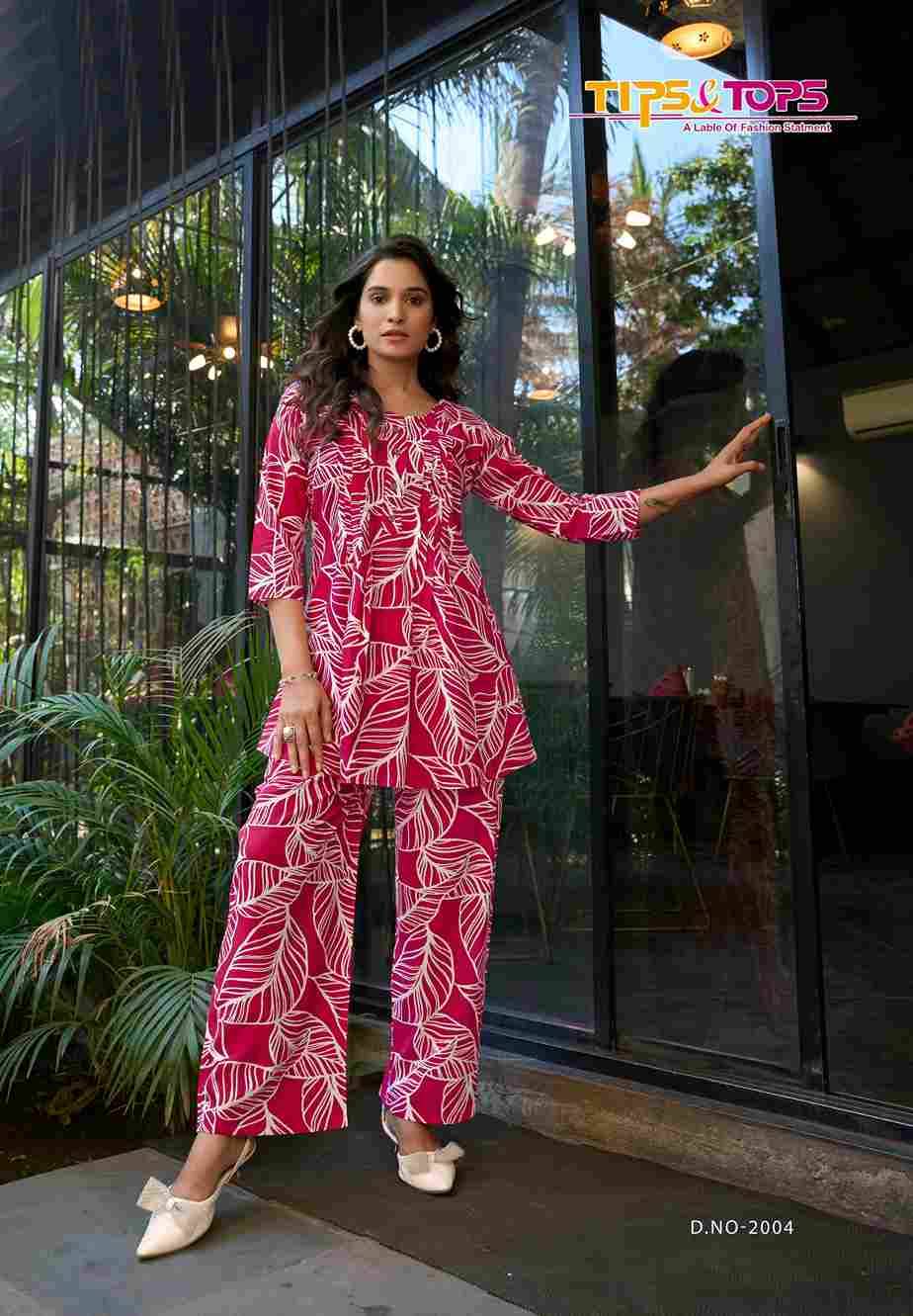 Viona Vol-2 By Tips And Tops 2001 To 2006 Series Designer Stylish Fancy Colorful Beautiful Party Wear & Ethnic Wear Collection Rayon Print Co-Ords At Wholesale Price