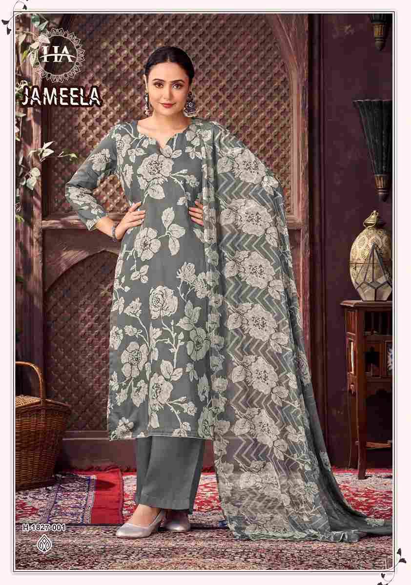 Jameela By Harshit Fashion Hub 1827-001 To 1827-004 Series Beautiful Festive Suits Stylish Fancy Colorful Casual Wear & Ethnic Wear Pure Jam Print Dresses At Wholesale Price