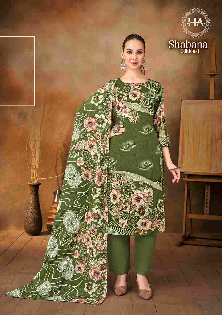 Shabana Vol-1 By Harshit Fashion Hub 1838-001 To 1838-006 Series Beautiful Festive Suits Stylish Fancy Colorful Casual Wear & Ethnic Wear Pure Viscose Rayon Print Dresses At Wholesale Price