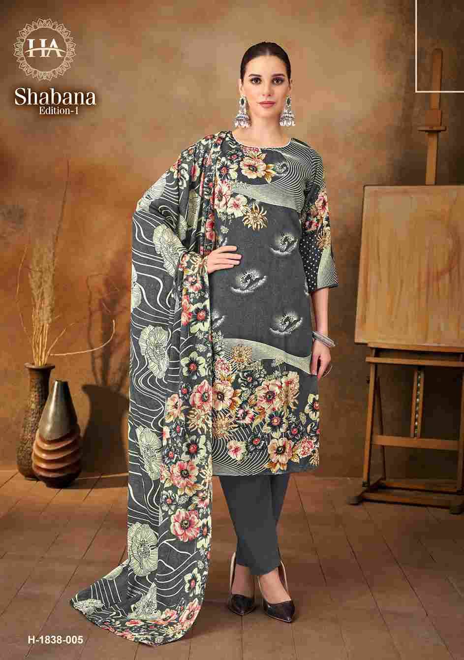 Shabana Vol-1 By Harshit Fashion Hub 1838-001 To 1838-006 Series Beautiful Festive Suits Stylish Fancy Colorful Casual Wear & Ethnic Wear Pure Viscose Rayon Print Dresses At Wholesale Price