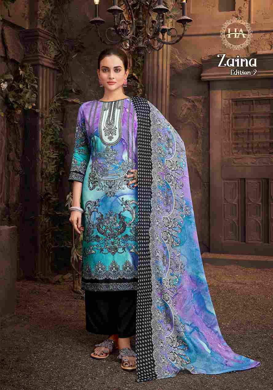 Zaina Vol-2 By Harshit Fashion Hub 1869-001 To 1869-006 Series Beautiful Festive Suits Stylish Fancy Colorful Casual Wear & Ethnic Wear Pure Viscose Rayon Print Dresses At Wholesale Price