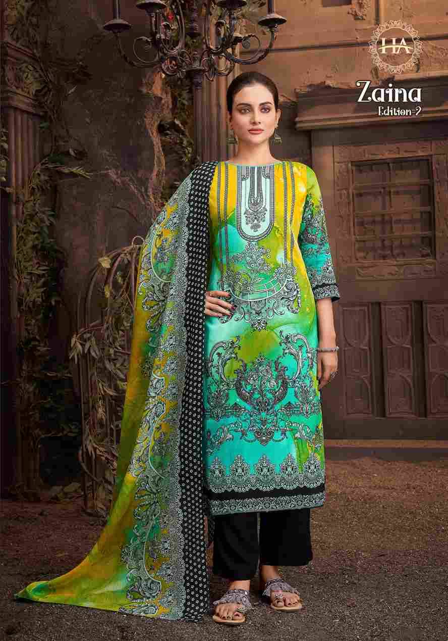 Zaina Vol-2 By Harshit Fashion Hub 1869-001 To 1869-006 Series Beautiful Festive Suits Stylish Fancy Colorful Casual Wear & Ethnic Wear Pure Viscose Rayon Print Dresses At Wholesale Price