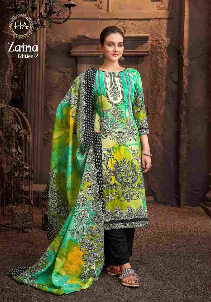Zaina Vol-2 By Harshit Fashion Hub 1869-001 To 1869-006 Series Beautiful Festive Suits Stylish Fancy Colorful Casual Wear & Ethnic Wear Pure Viscose Rayon Print Dresses At Wholesale Price