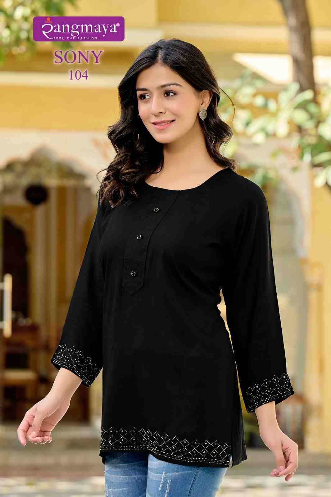 Sony By Rangmaya 101 To 108 Series Designer Stylish Fancy Colorful Beautiful Party Wear & Ethnic Wear Collection Verican Tops At Wholesale Price