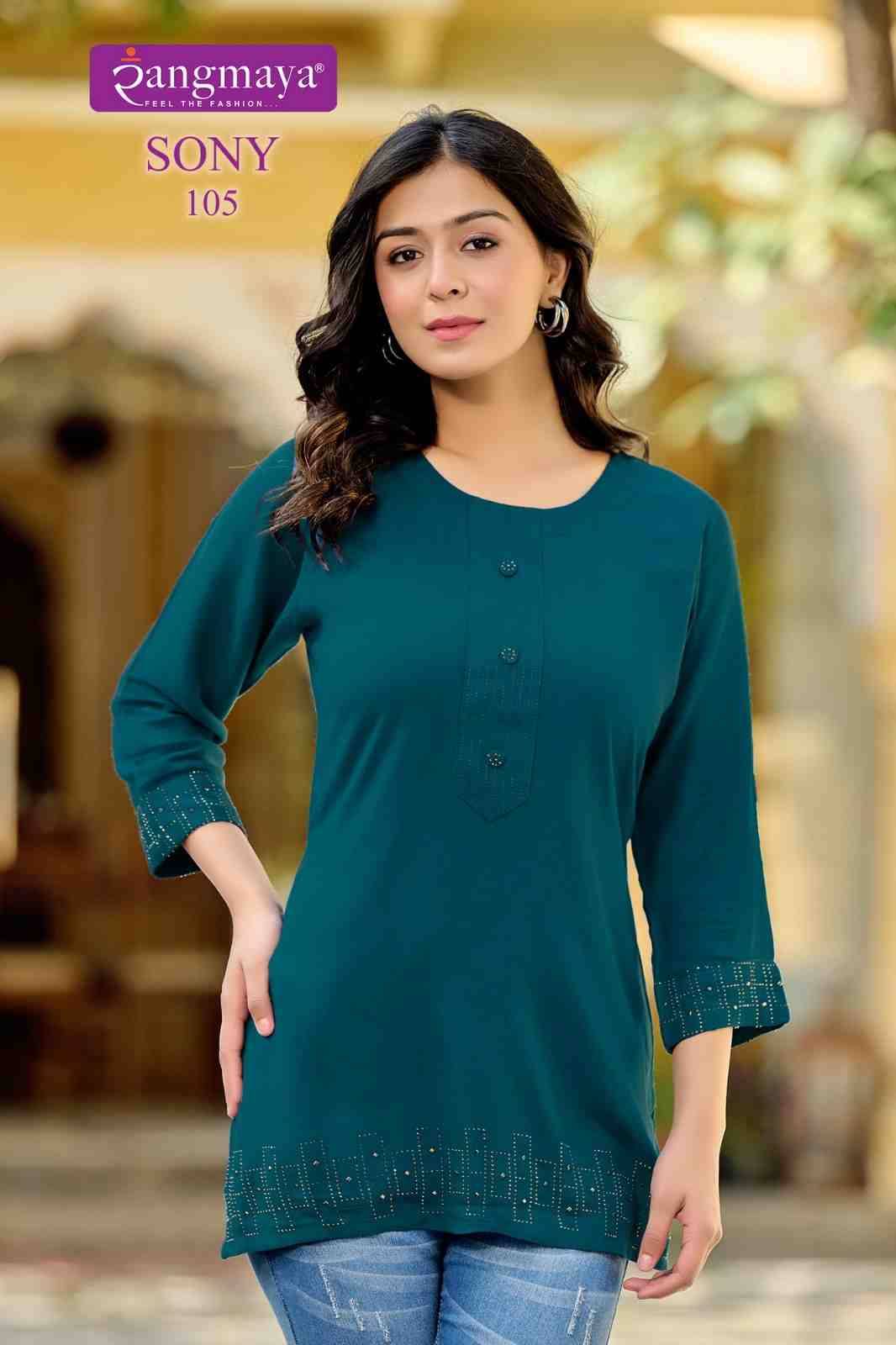 Sony By Rangmaya 101 To 108 Series Designer Stylish Fancy Colorful Beautiful Party Wear & Ethnic Wear Collection Verican Tops At Wholesale Price