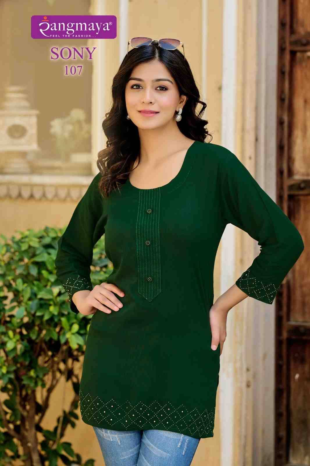 Sony By Rangmaya 101 To 108 Series Designer Stylish Fancy Colorful Beautiful Party Wear & Ethnic Wear Collection Verican Tops At Wholesale Price