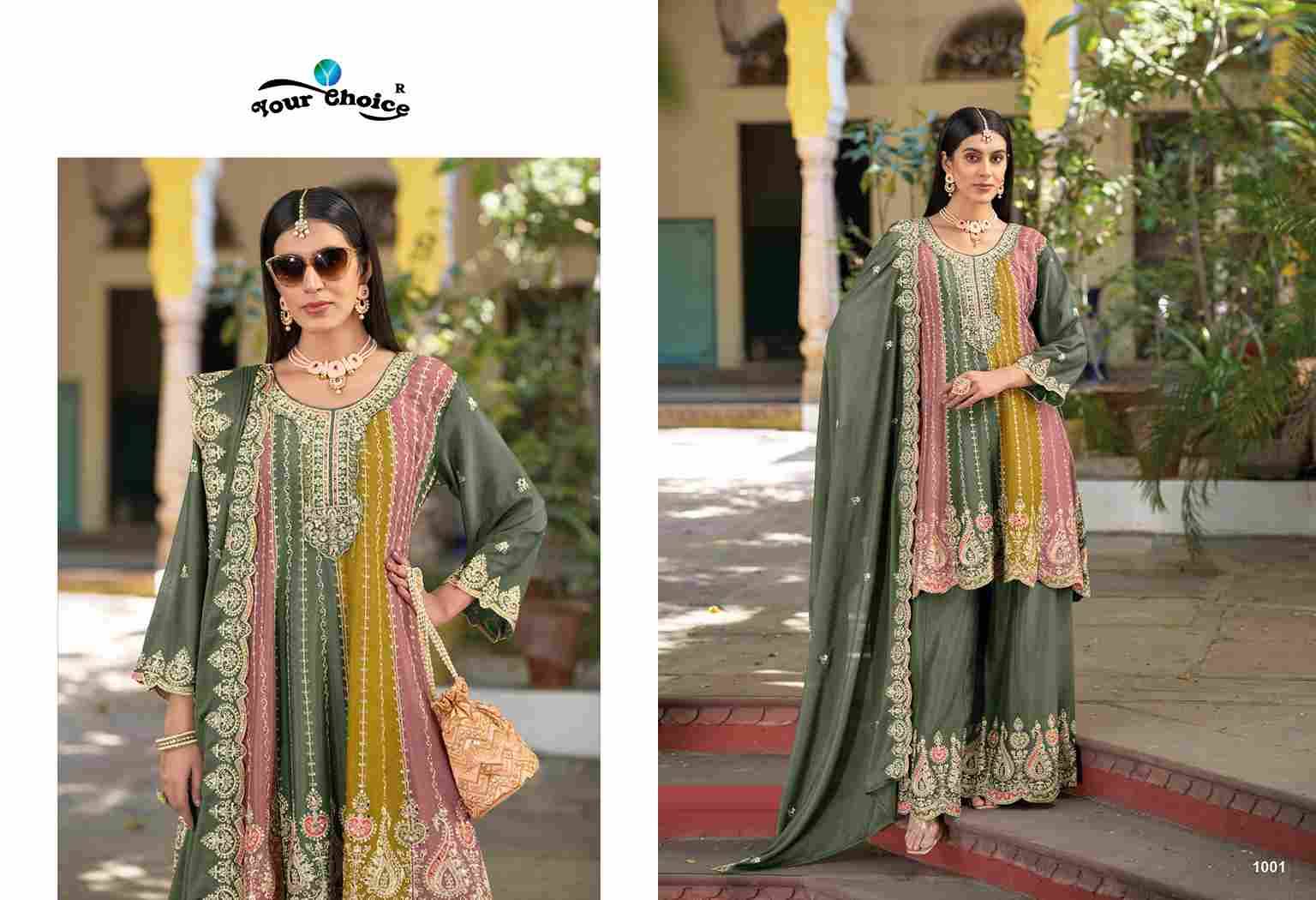 Orra Vol-6 By Your Choice 1001 To 1003 Series Beautiful Stylish Sharara Suits Fancy Colorful Casual Wear & Ethnic Wear & Ready To Wear Heavy Chinnon Embroidered Dresses At Wholesale Price