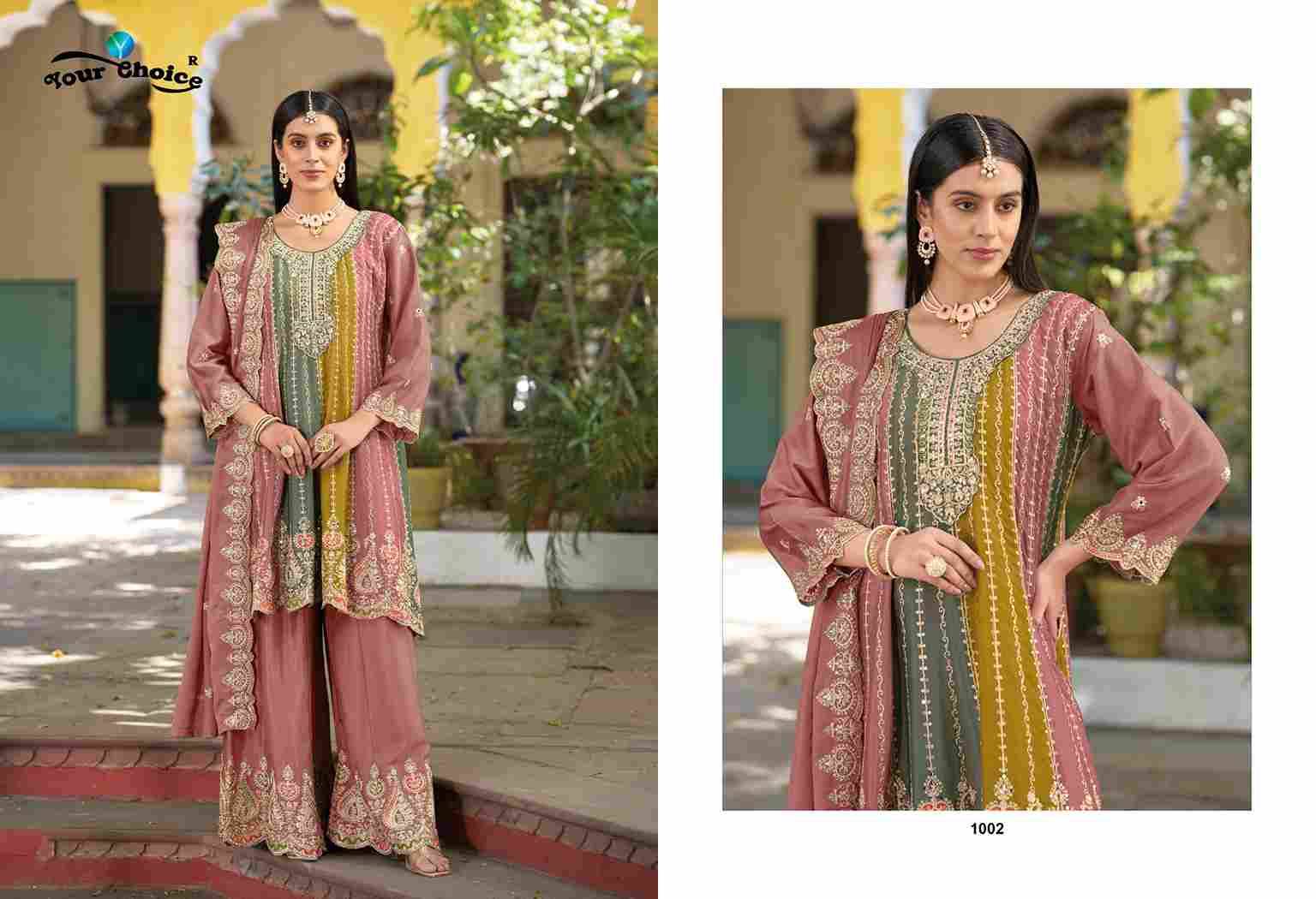 Orra Vol-6 By Your Choice 1001 To 1003 Series Beautiful Stylish Sharara Suits Fancy Colorful Casual Wear & Ethnic Wear & Ready To Wear Heavy Chinnon Embroidered Dresses At Wholesale Price