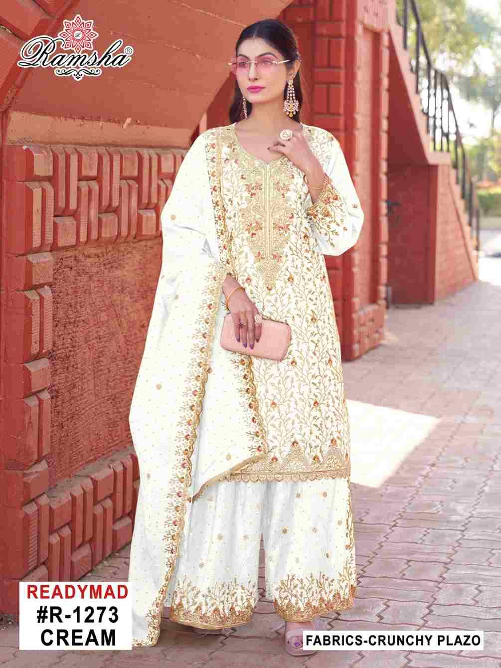 Ramsha 1273 Colours By Ramsha 1273-A To 1273-B Series Beautiful Pakistani Suits Colorful Stylish Fancy Casual Wear & Ethnic Wear Cruchy Dresses At Wholesale Price