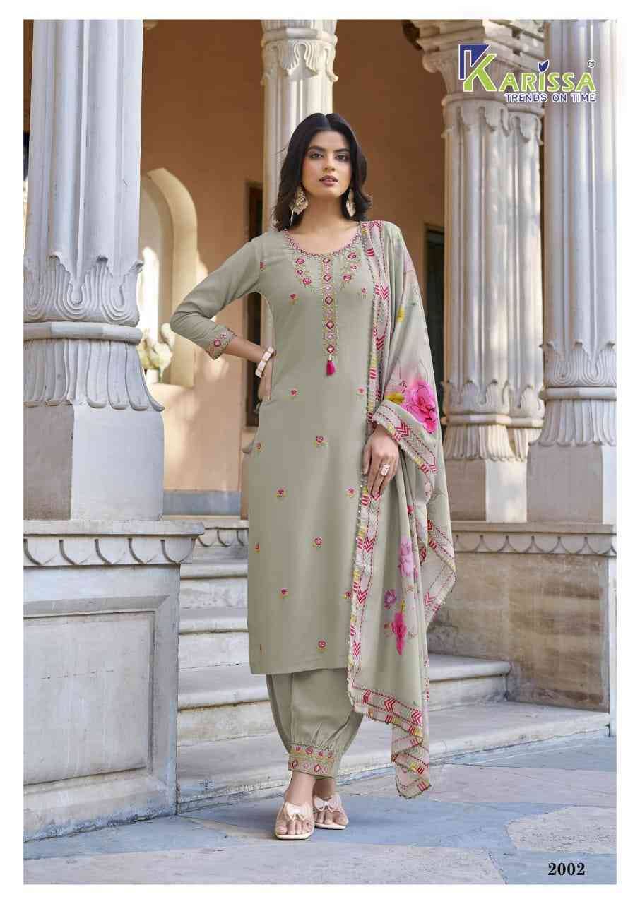 Shanaya Vol-2 By Karissa 2001 To 2006 Series Beautiful Festive Suits Colorful Stylish Fancy Casual Wear & Ethnic Wear Rayon With Work Dresses At Wholesale Price