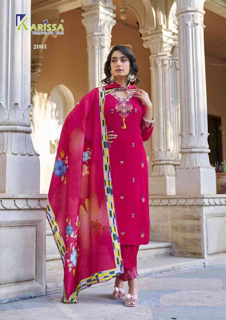 Shanaya Vol-2 By Karissa 2001 To 2006 Series Beautiful Festive Suits Colorful Stylish Fancy Casual Wear & Ethnic Wear Rayon With Work Dresses At Wholesale Price