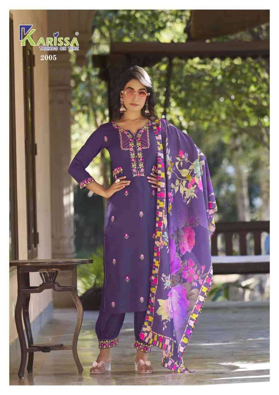 Shanaya Vol-2 By Karissa 2001 To 2006 Series Beautiful Festive Suits Colorful Stylish Fancy Casual Wear & Ethnic Wear Rayon With Work Dresses At Wholesale Price