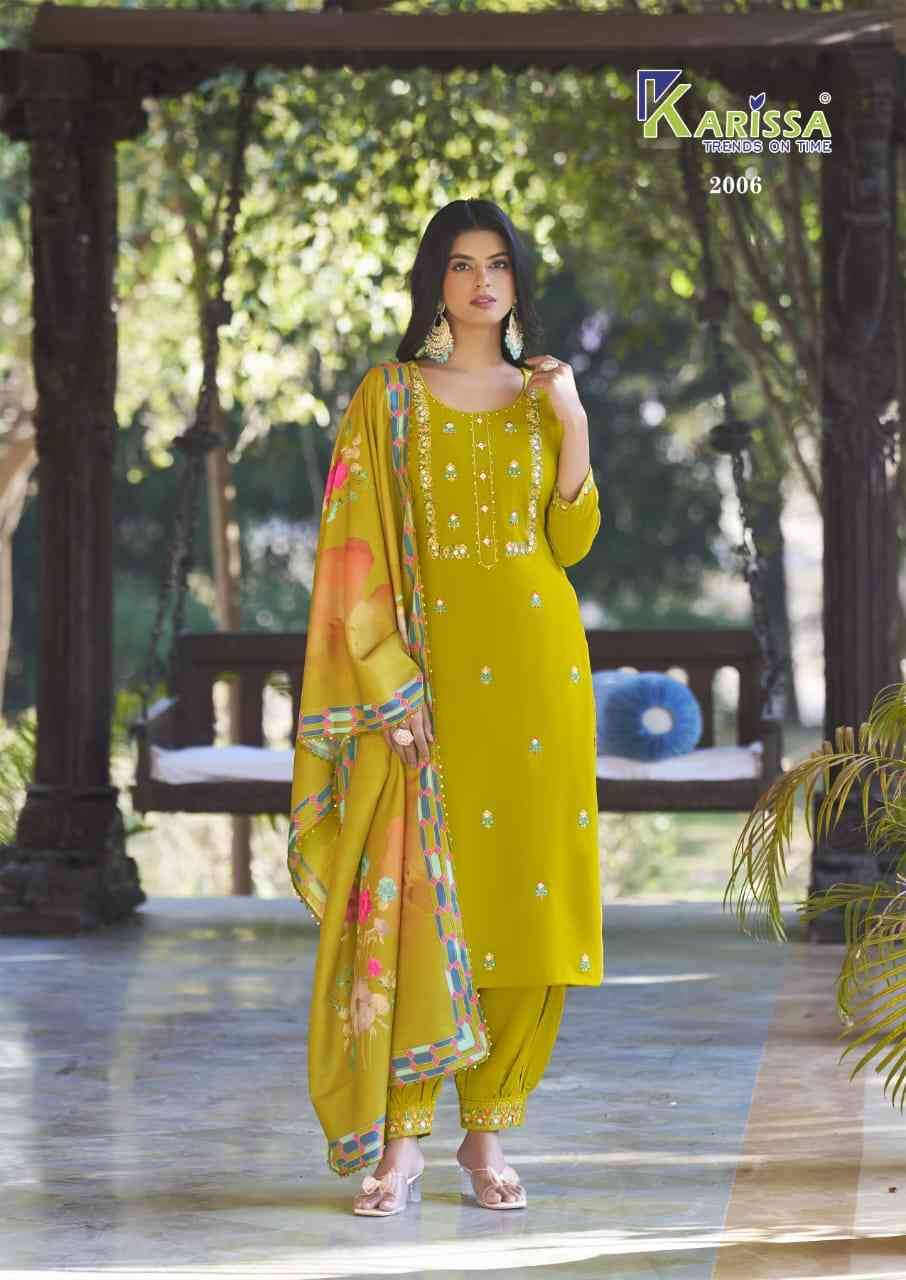 Shanaya Vol-2 By Karissa 2001 To 2006 Series Beautiful Festive Suits Colorful Stylish Fancy Casual Wear & Ethnic Wear Rayon With Work Dresses At Wholesale Price