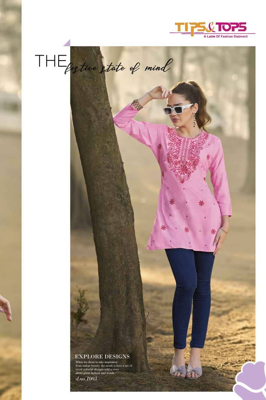 Colours Vol-5 By Tips And Tops 1001 To 1006 Series Designer Stylish Fancy Colorful Beautiful Party Wear & Ethnic Wear Collection Heavy Rayon Slub Tops At Wholesale Price