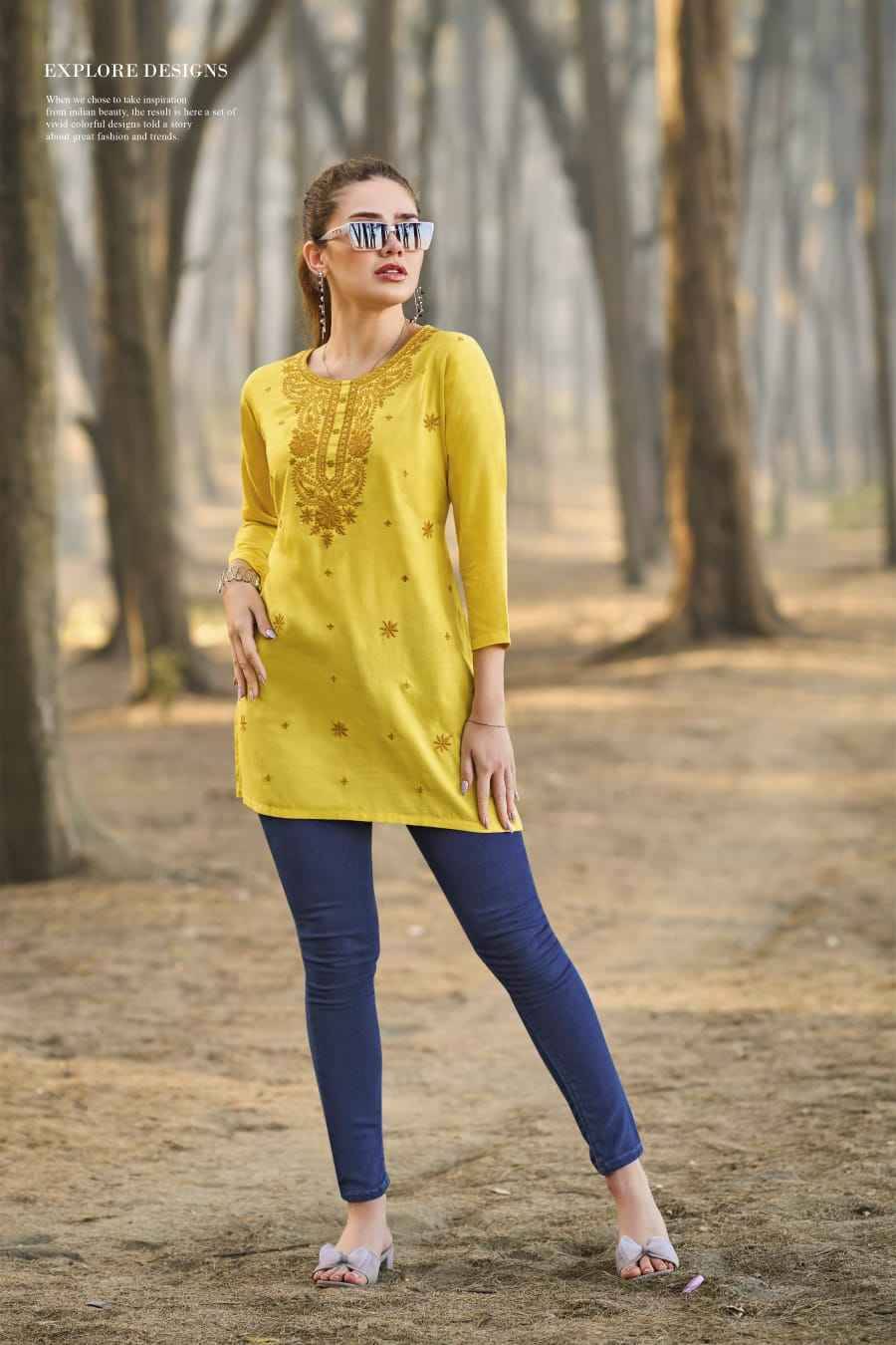 Colours Vol-5 By Tips And Tops 1001 To 1006 Series Designer Stylish Fancy Colorful Beautiful Party Wear & Ethnic Wear Collection Heavy Rayon Slub Tops At Wholesale Price