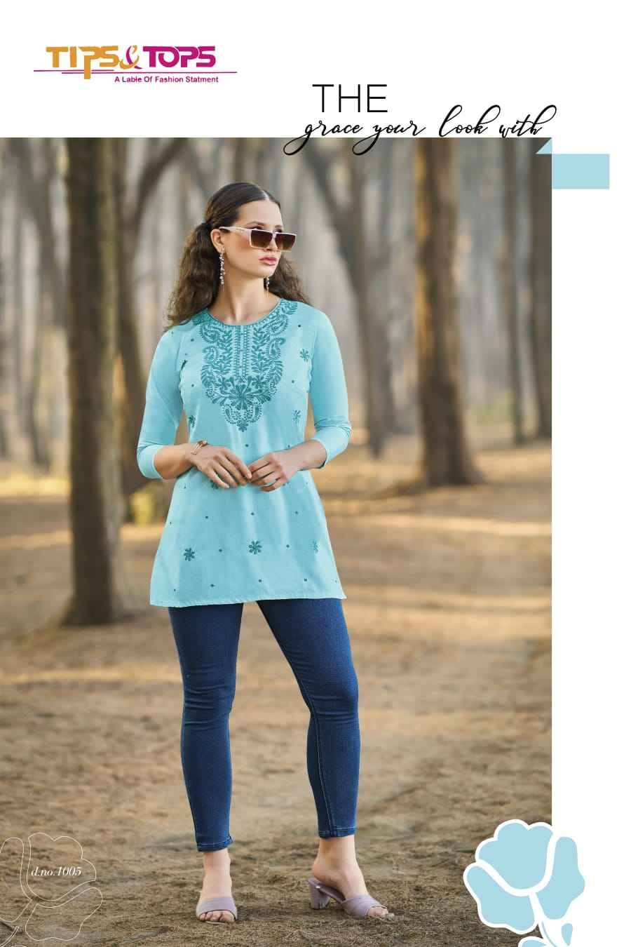 Colours Vol-5 By Tips And Tops 1001 To 1006 Series Designer Stylish Fancy Colorful Beautiful Party Wear & Ethnic Wear Collection Heavy Rayon Slub Tops At Wholesale Price