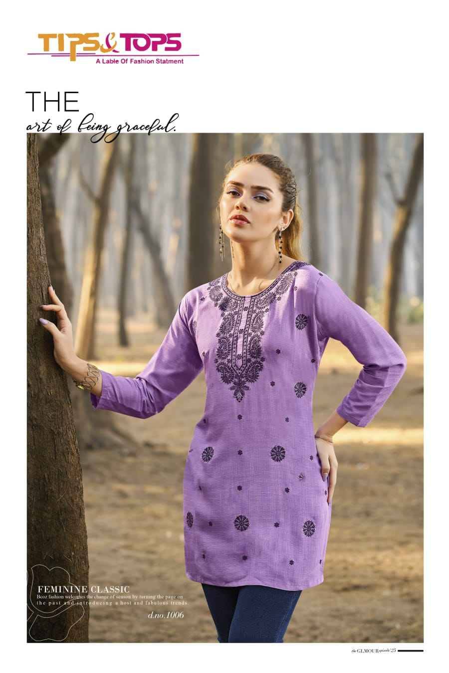 Colours Vol-5 By Tips And Tops 1001 To 1006 Series Designer Stylish Fancy Colorful Beautiful Party Wear & Ethnic Wear Collection Heavy Rayon Slub Tops At Wholesale Price