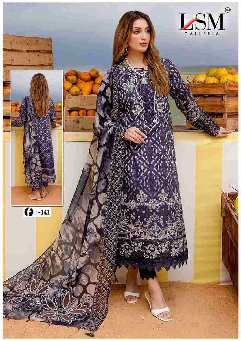 Firdous Queen Vol-14 By Lsm Galleria 141 To 146 Series Beautiful Stylish Festive Suits Fancy Colorful Casual Wear & Ethnic Wear & Ready To Wear Pure Lawn Print Dresses At Wholesale Price