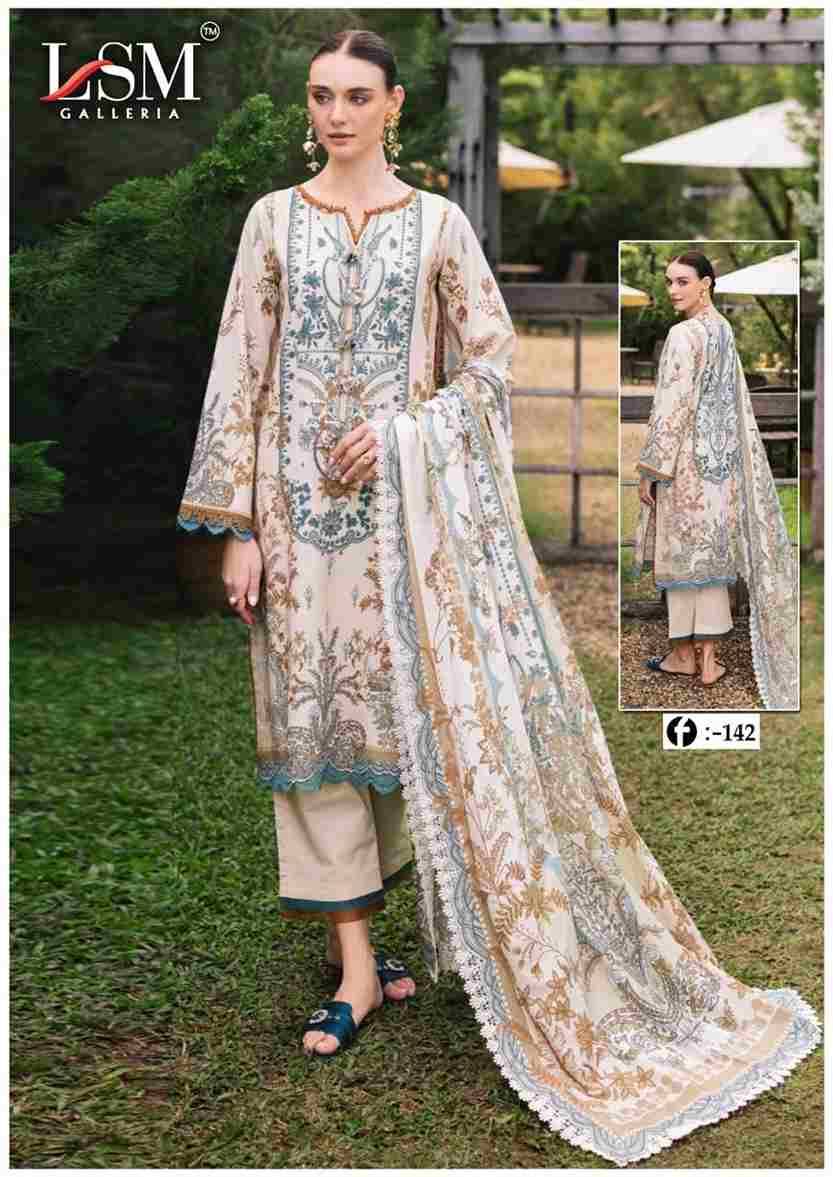Firdous Queen Vol-14 By Lsm Galleria 141 To 146 Series Beautiful Stylish Festive Suits Fancy Colorful Casual Wear & Ethnic Wear & Ready To Wear Pure Lawn Print Dresses At Wholesale Price