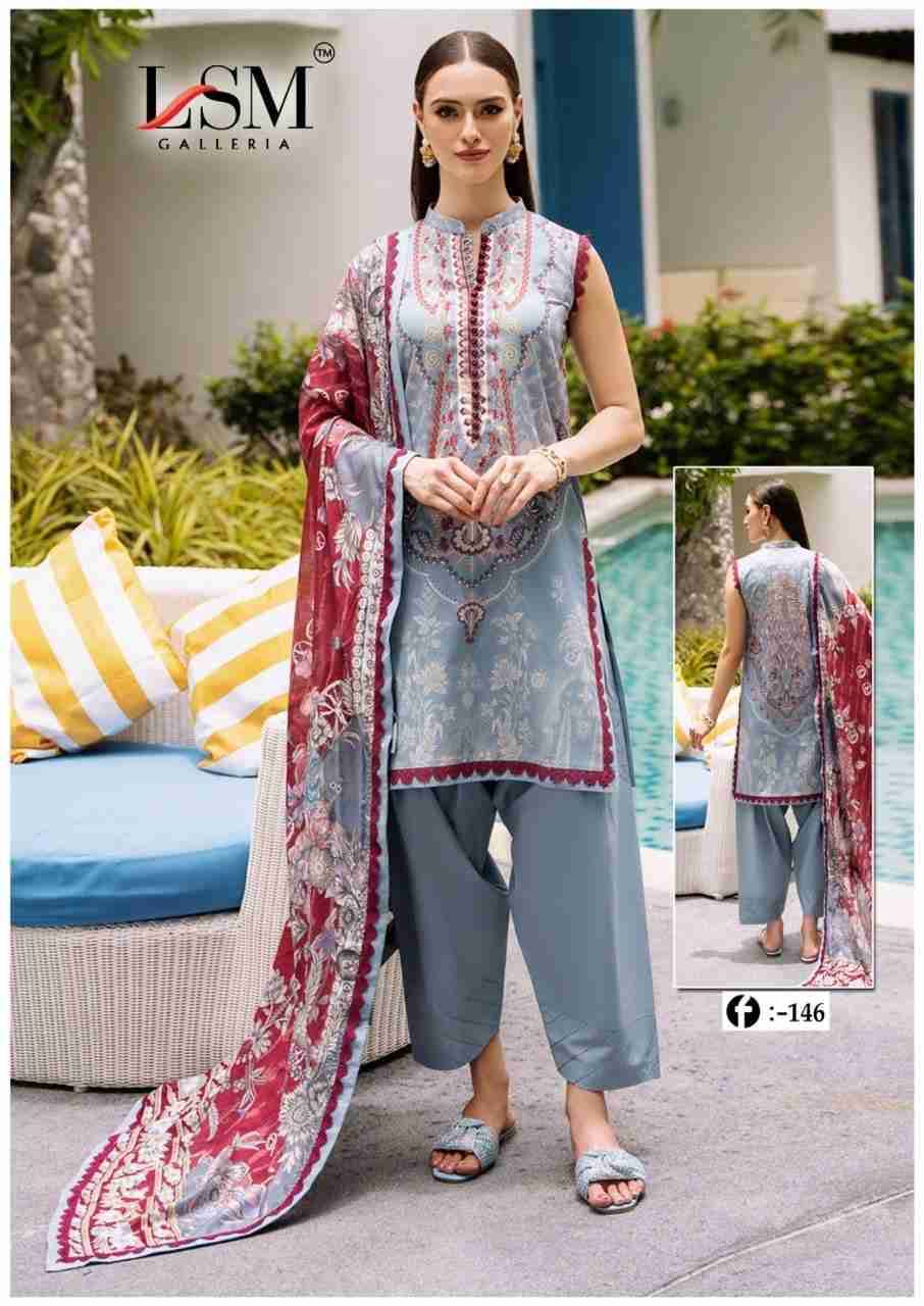 Firdous Queen Vol-14 By Lsm Galleria 141 To 146 Series Beautiful Stylish Festive Suits Fancy Colorful Casual Wear & Ethnic Wear & Ready To Wear Pure Lawn Print Dresses At Wholesale Price