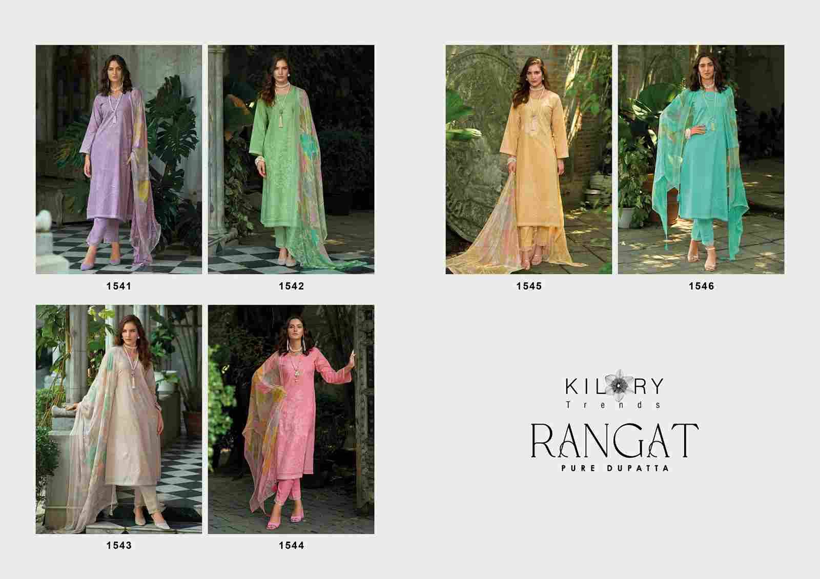 Rangat By Kilory 1541 To 1546 Series Beautiful Festive Suits Colorful Stylish Fancy Casual Wear & Ethnic Wear Pure Lawn Cotton Dresses At Wholesale Price
