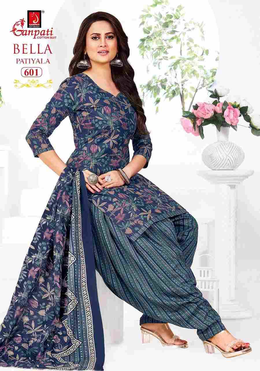 Bella Patiyala Vol-6 By Ganpati Cotton Suit 601 To 615 Series Beautiful Festive Suits Stylish Fancy Colorful Casual Wear & Ethnic Wear Pure Cotton Dresses At Wholesale Price