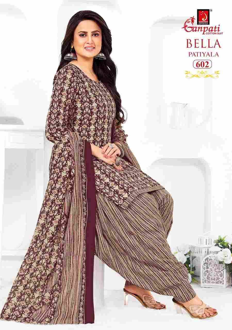Bella Patiyala Vol-6 By Ganpati Cotton Suit 601 To 615 Series Beautiful Festive Suits Stylish Fancy Colorful Casual Wear & Ethnic Wear Pure Cotton Dresses At Wholesale Price