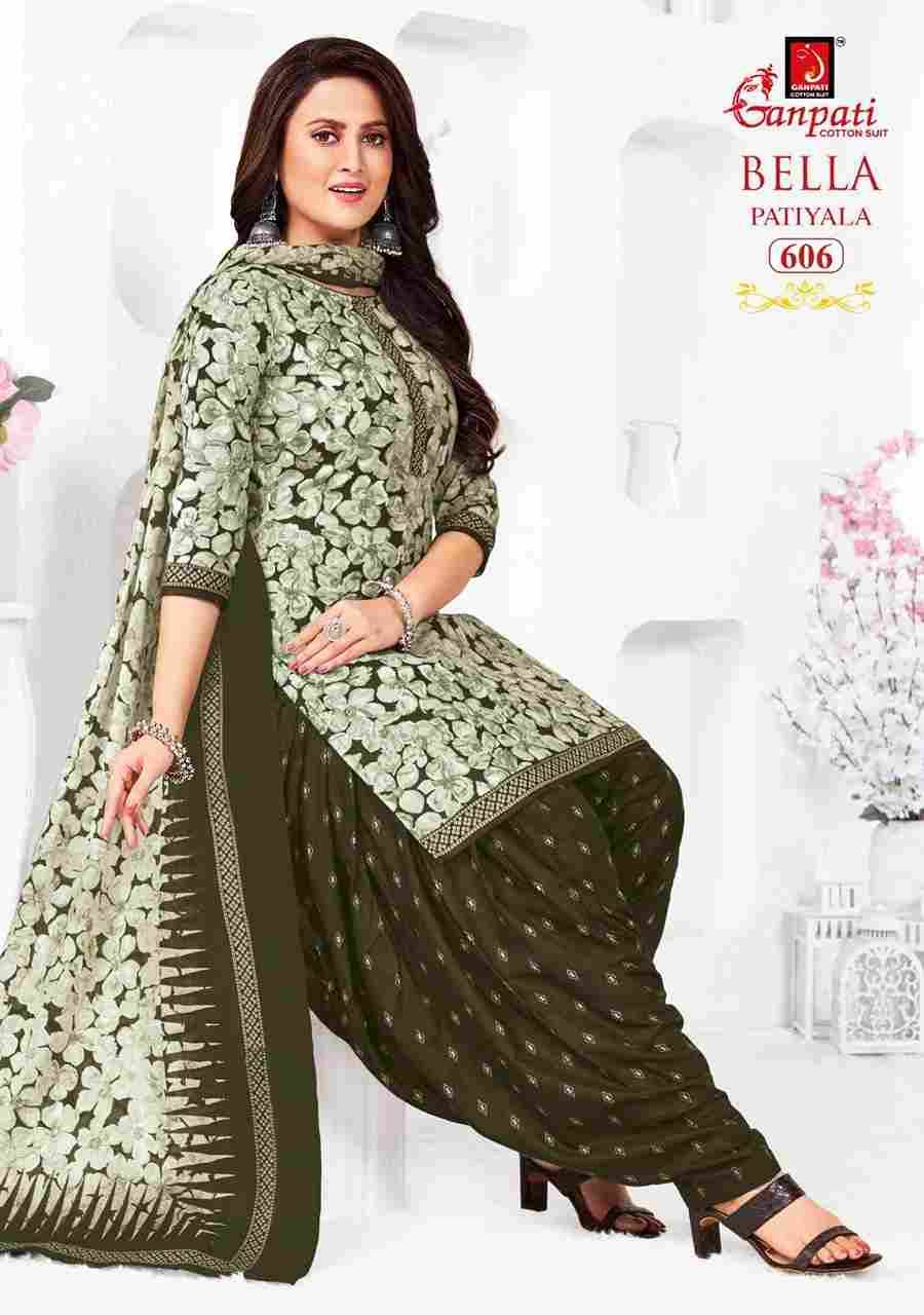 Bella Patiyala Vol-6 By Ganpati Cotton Suit 601 To 615 Series Beautiful Festive Suits Stylish Fancy Colorful Casual Wear & Ethnic Wear Pure Cotton Dresses At Wholesale Price