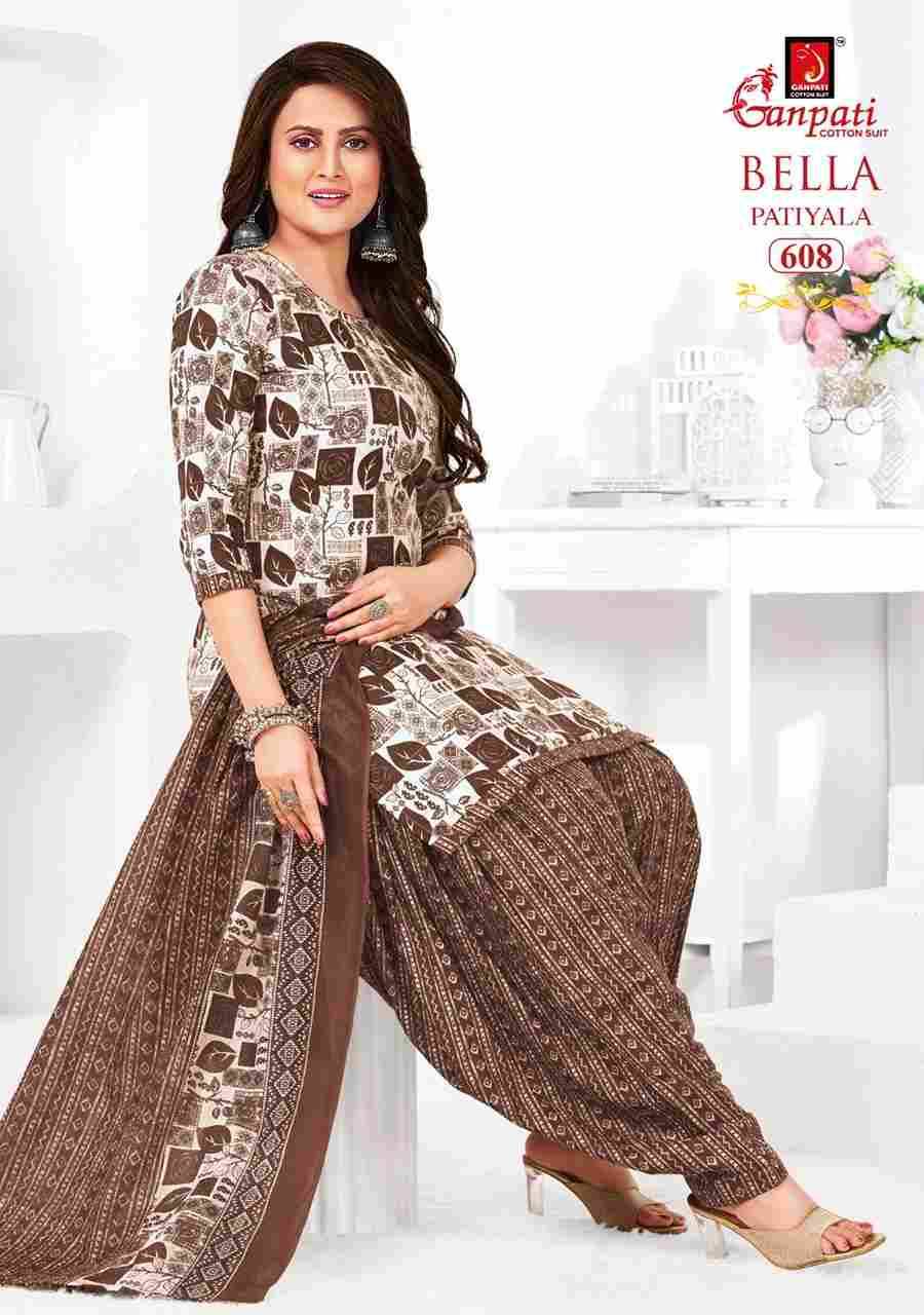 Bella Patiyala Vol-6 By Ganpati Cotton Suit 601 To 615 Series Beautiful Festive Suits Stylish Fancy Colorful Casual Wear & Ethnic Wear Pure Cotton Dresses At Wholesale Price