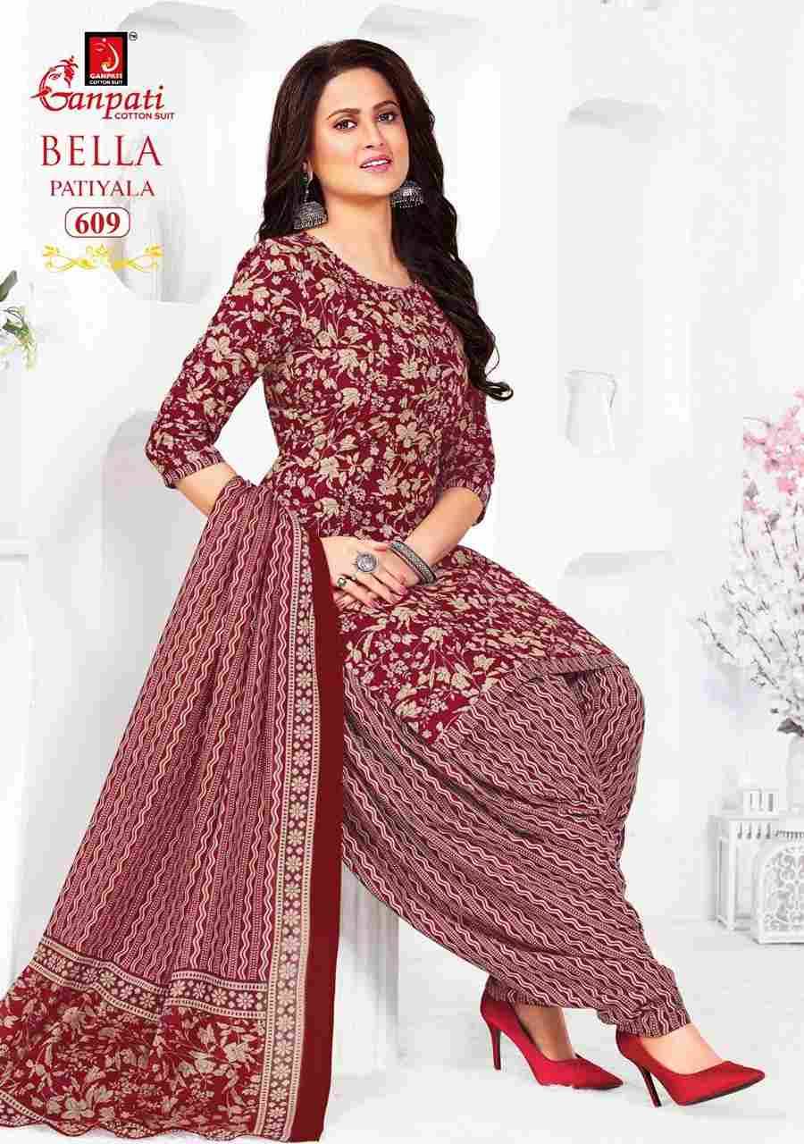 Bella Patiyala Vol-6 By Ganpati Cotton Suit 601 To 615 Series Beautiful Festive Suits Stylish Fancy Colorful Casual Wear & Ethnic Wear Pure Cotton Dresses At Wholesale Price