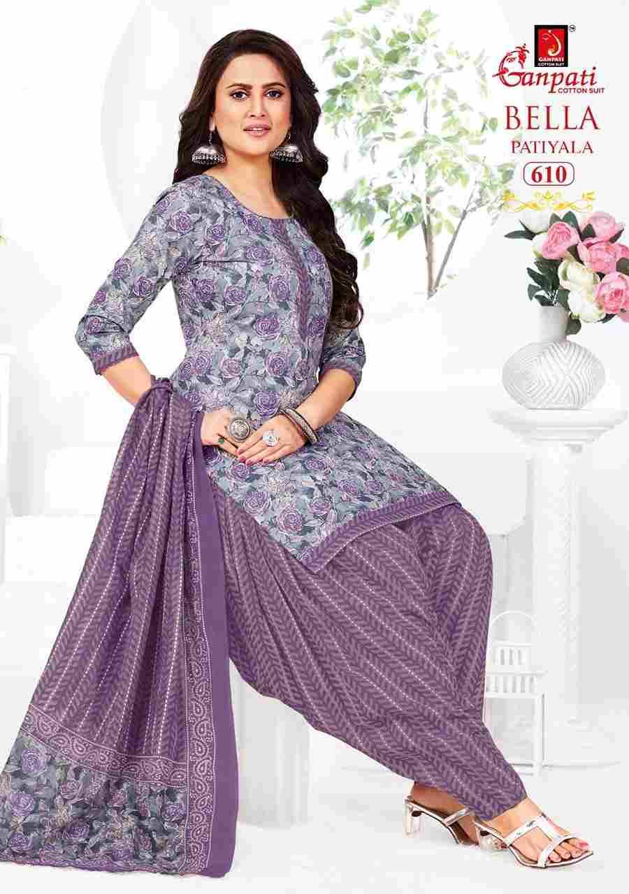 Bella Patiyala Vol-6 By Ganpati Cotton Suit 601 To 615 Series Beautiful Festive Suits Stylish Fancy Colorful Casual Wear & Ethnic Wear Pure Cotton Dresses At Wholesale Price