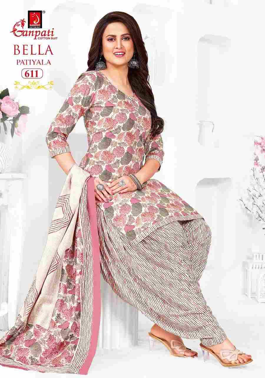 Bella Patiyala Vol-6 By Ganpati Cotton Suit 601 To 615 Series Beautiful Festive Suits Stylish Fancy Colorful Casual Wear & Ethnic Wear Pure Cotton Dresses At Wholesale Price