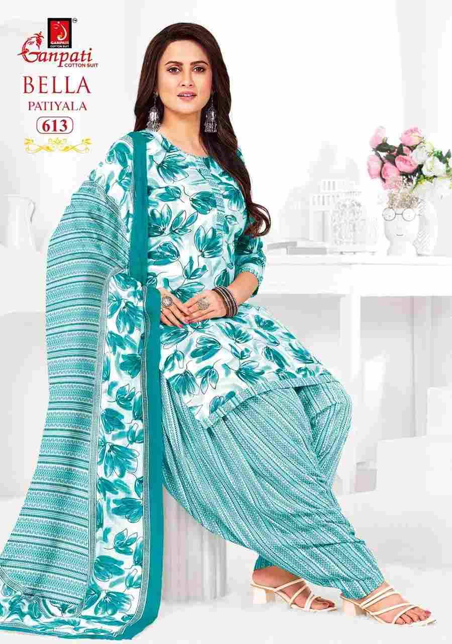 Bella Patiyala Vol-6 By Ganpati Cotton Suit 601 To 615 Series Beautiful Festive Suits Stylish Fancy Colorful Casual Wear & Ethnic Wear Pure Cotton Dresses At Wholesale Price