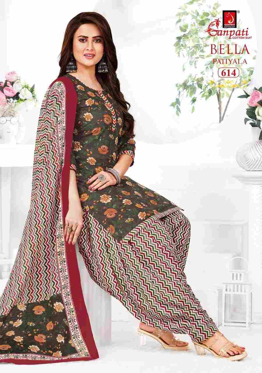 Bella Patiyala Vol-6 By Ganpati Cotton Suit 601 To 615 Series Beautiful Festive Suits Stylish Fancy Colorful Casual Wear & Ethnic Wear Pure Cotton Dresses At Wholesale Price