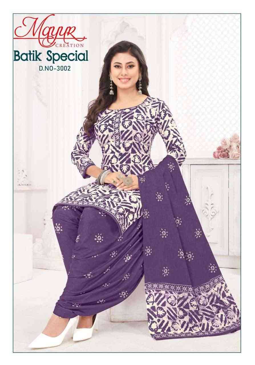 Batik Special Vol-30 By Mayur Creation 3001 To 3010 Series Beautiful Festive Suits Stylish Fancy Colorful Casual Wear & Ethnic Wear Heavy Cotton Print Dresses At Wholesale Price