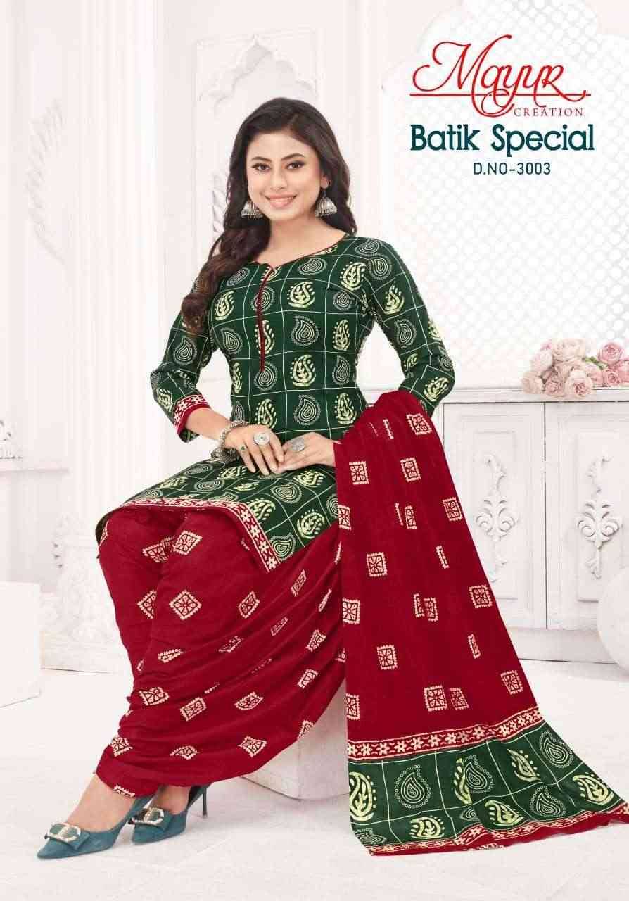 Batik Special Vol-30 By Mayur Creation 3001 To 3010 Series Beautiful Festive Suits Stylish Fancy Colorful Casual Wear & Ethnic Wear Heavy Cotton Print Dresses At Wholesale Price