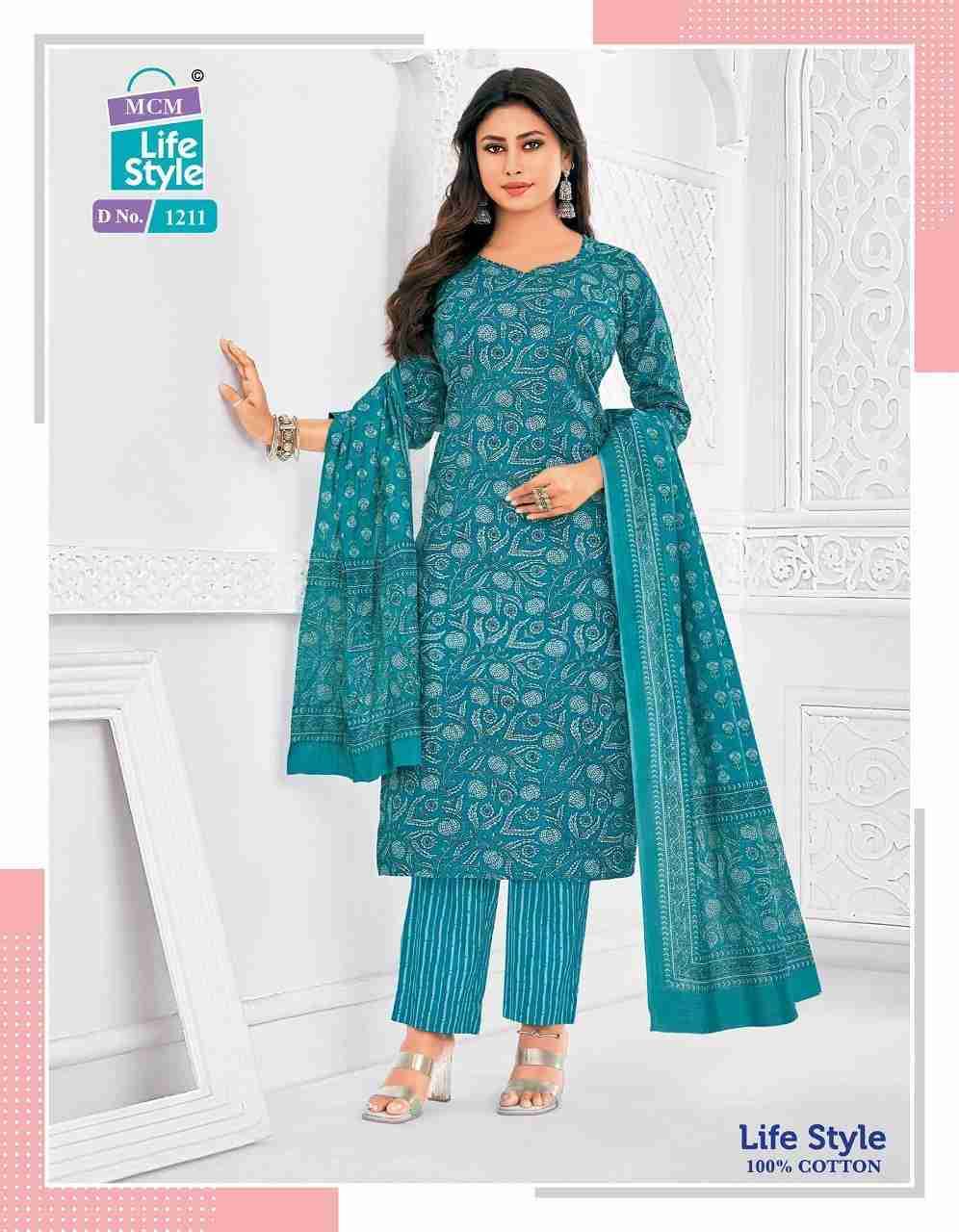 Lifestyle Vol-12 By MCM Lifestyle 1206 To 1217 Series Beautiful Festive Suits Stylish Fancy Colorful Casual Wear & Ethnic Wear Pure Cotton Print Dresses At Wholesale Price