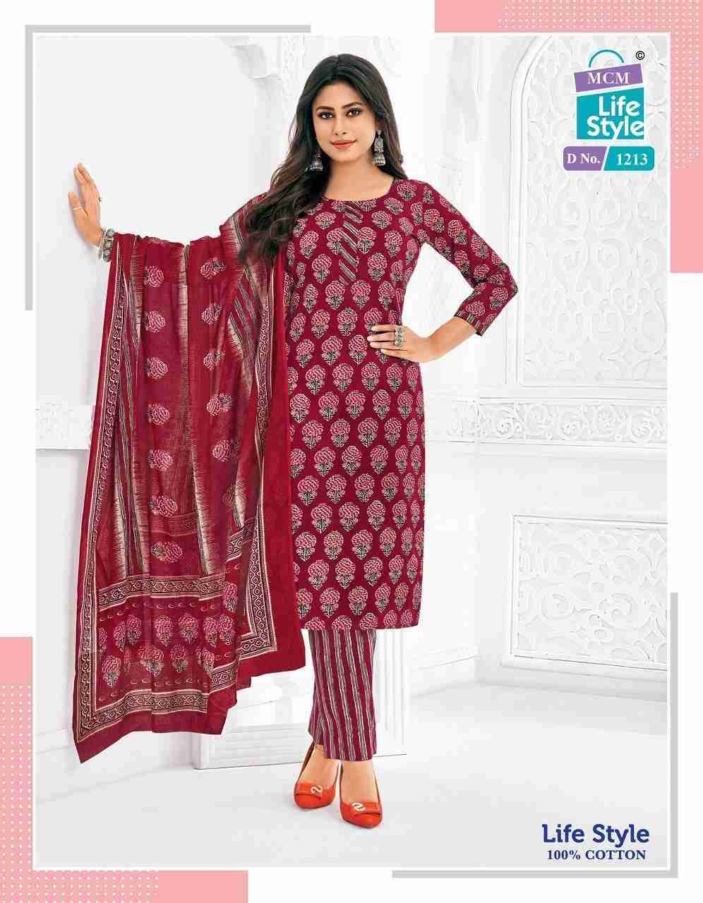 Lifestyle Vol-12 By MCM Lifestyle 1206 To 1217 Series Beautiful Festive Suits Stylish Fancy Colorful Casual Wear & Ethnic Wear Pure Cotton Print Dresses At Wholesale Price